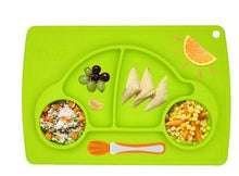 green-car-shape-silicone-plate